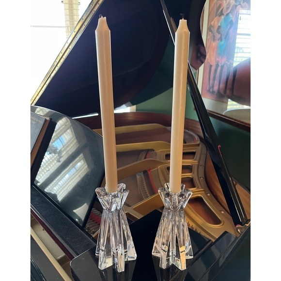 Lenox Crystal Candlesticks, matching pair, made in Germany - Picture 7 of 7